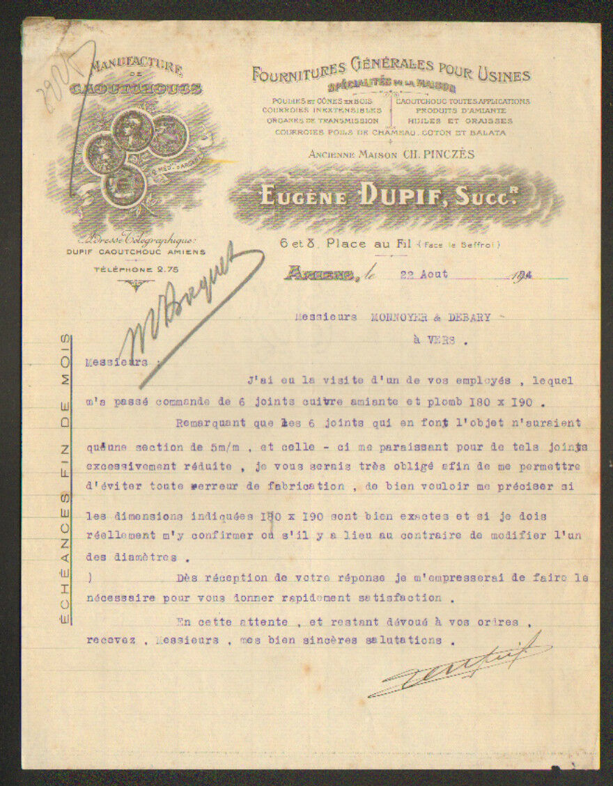 eugene dupif succ fournitures générales pour usines