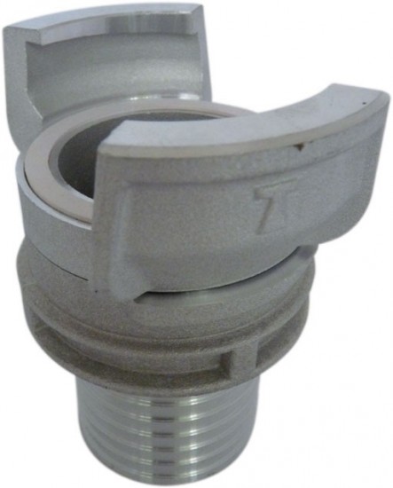 Raccord symétrique (pompier) cannelé pour tuyau souple
