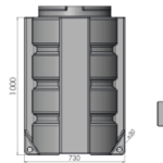CUVE POUR PR6 1000 Pour fabrication de poste de relevage