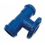 Té réduit emboitement double à bride tournante